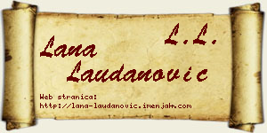 Lana Laudanović vizit kartica